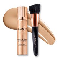 Airbrush Spray Silk Foundation with Buffing Brush Image 